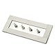 TOJOIN EMI-Filter-Öffnungsplatte, 4 SMA-Stecker-Schnittstellen, Bandpass-Filter für RF-Shileding Box