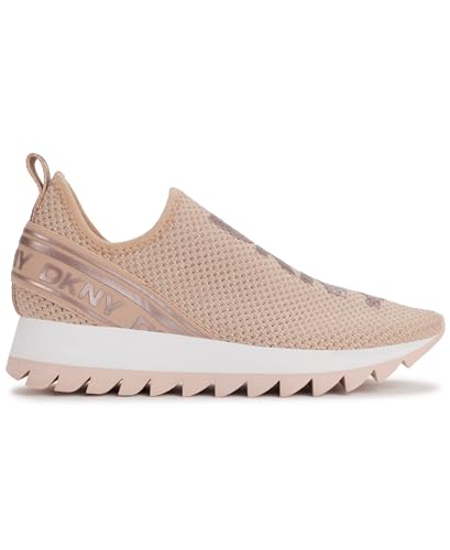 Image of DKNY Women's Abbi Knit Slip on Sneaker with Logo