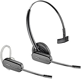 Polycom Compatible Plantronics CS540 VoIP Wireless Headset Bundle with Electronic Remote Answer|End and Ring alert (EHS) for IP 335 430 450 550 560 650 670 | VVX 300 310 400 410 500 600 1500