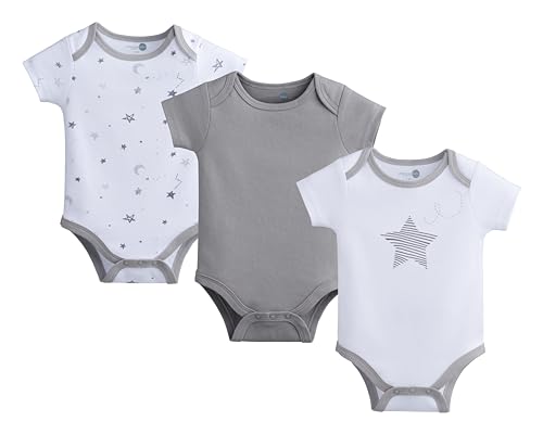 Image of American Baby Company Unisex 3-Pack 100% Cotton Short Sleeve Bodysuit