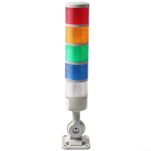 Tour de signalisation LED robuste et colonne lumineuse industrielle 5 niveaux 12-24V CC