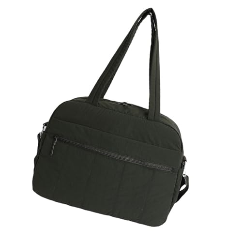 Sac à bandoulière en nylon noir avec grand compartiment