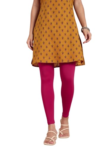 Image of TWIN BIRDS Super Stretchable Cotton Elasthane Fabric Ankle Length Leggings for Women