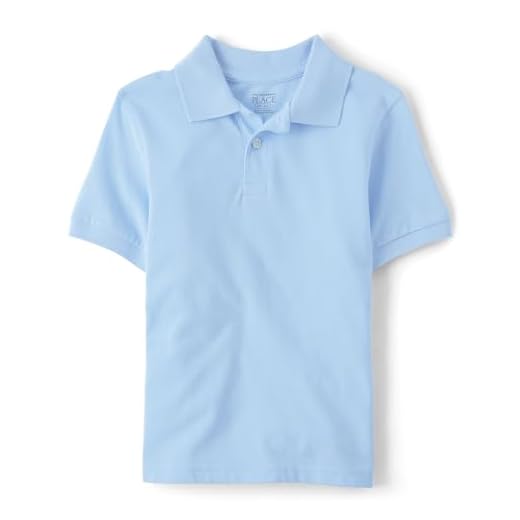 The Children's Place boys Short Sleeve Pique Polo Shirt, Brook, Medium US
