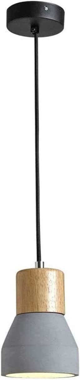 Lampada a Sospensione Decorativa in Cemento per la casa, Stile Moderno e Semplice, con Attacco E27, Illuminazione a LED, lampade a Sospensione nordiche, lampadario Rustico di Campa