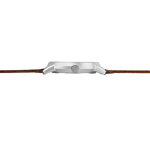 Slow Round 06 - Dark Brown Leather, Silver Case, Crème Dial #TOP3