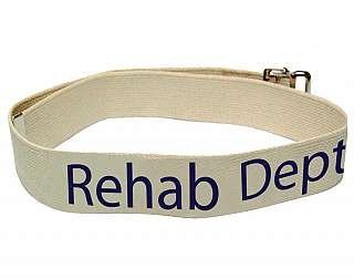 80745 Department Labeled Gait Belt, Rehab Dept, 2" Width, 60" Length, 8 Natural
