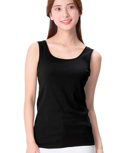 [ウイング/ワコール] インナー オーガニックコットン100％(身生地) ブラがひびきにくい 【綿の贅沢 オーガニック リブタイプ】 ノースリーブ タンクトップ EL1161 レディース BLのサムネイル