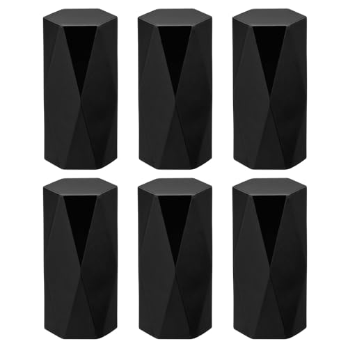 sourcing map Terminales de barra de cortina, 6 piezas de plástico para barra de cortina, tapa de cabeza moderna para riel de cortina de ventana, se adapta a barras de cortina de 26 a 28 mm de diámetro