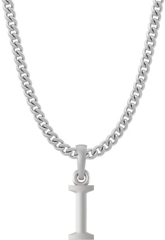 Pendentif alphabet argent sterling anti-allergie gourmette fine Mtrolls