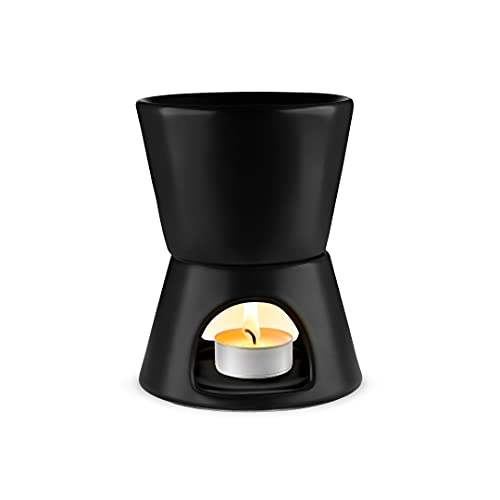 Brookstone 2-In-1 Tea Light Ceramic Diffuser And Wax Warmer | Ceramic Aromatherapy Diffuser With Essential Oil And Six Tea Lights Candles | Perfect Room Fragrance Warmer | Grapefruit Bergamot #TOP16