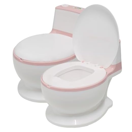 Penico Privadinha Troninho Redutor Musical Flush - Baby Style (Rosa)