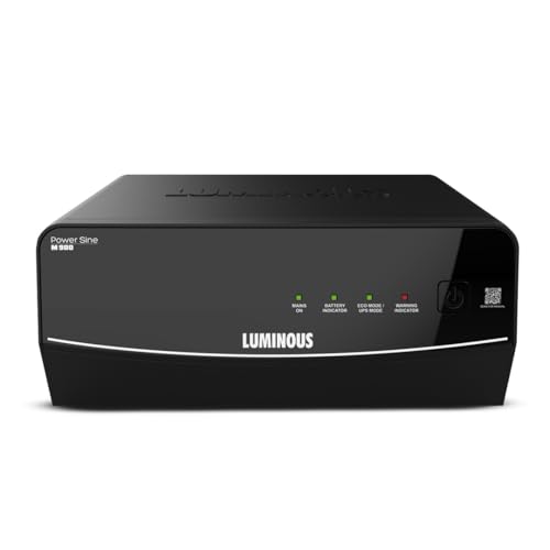 Image of Luminous Power Sine M 900 Sine Wave Inverter Ideal for Home,Office & Shops | 700VA Inverter | Reliable Power Backup | High Performance| Easy Installation | 36 Months Warranty