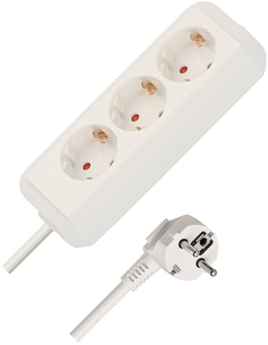 Brennenstuhl Eco-Line Steckdosenleiste 3-Fach (Mehrfachsteckdose...