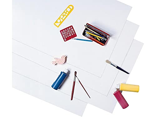Pacon 104225 Peacock Four-Ply Railroad Board, 22 X 28, White, 100/Carton #TOP1
