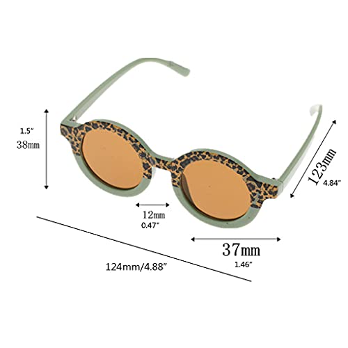 Toddler Kids Cute Leopard Round Sunglasses UV for Protection Baby Girl Boy Cute Bear Shape Chirldren4