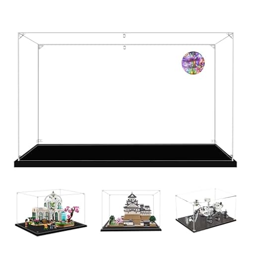 AAABOX Vitrina Expositora 40x30x25,Caja Exhibición Acrílico Transparente para Castillo Hogwarts 76419 Castelo Himeji 21060 Star Wars 75357 Disney Snow Maiden y los Siete Enanitos 43242 | Ya disponible en tu tienda friki favorita! En mundofriki.es!