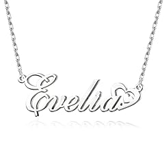 Heart Name Necklace 4-Silver