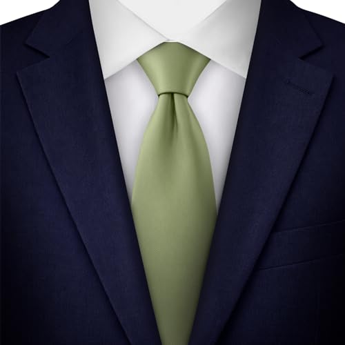 Image of Jacob Alexander Men's Extra Long Solid Color Tie