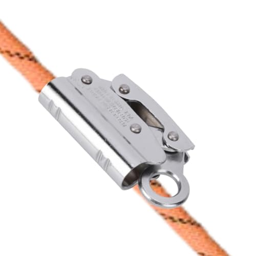 HERCHR Safety Rope Grab, Fall Protection Alloy Steel Self-Locking Protection 6 KN Ascender Riser for Construction Tree Arborist Aerial Work Climbing Mountaineering Gear Belay Device for Rope 11-16mm