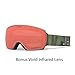 Giro Agent Adult Snow Goggles - Silicone Trees Strap with Vivid Onyx/Vivid Infrared Lenses (2020)