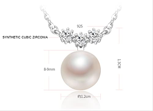 Collier perles blanches naturelles anti-allergie en argent 925 véritable - 4