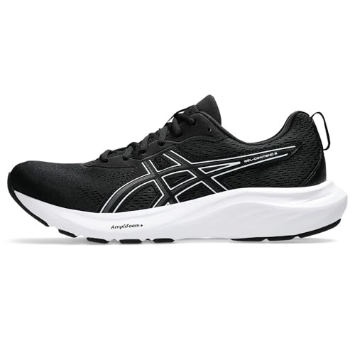 Asics Men's Gel-Contend 9 Sneaker, Black White, 8 UK Asics Men's Gel-Contend 9 Sneaker, Black White, 8 UK