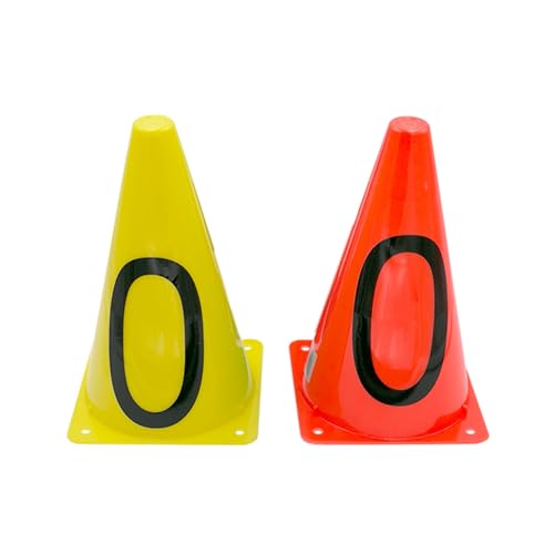 Cône 23 cm Softee Equipment orange fluo pour marquage au sol visible