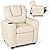 Costzon Kids Recliner Chair with Cup Holder, Toddler Furniture Children Armrest Sofa w/Headrest & Footrest for Girls Boys Baby Bedroom, Kids Room, PU Leather Kids Recliner Couch from Costzon