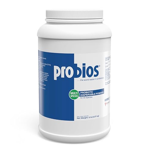 Probios Digestive Support Probiotic for All Species, Probiotics for Gut Health, Dispersible Powder, 5 lbs