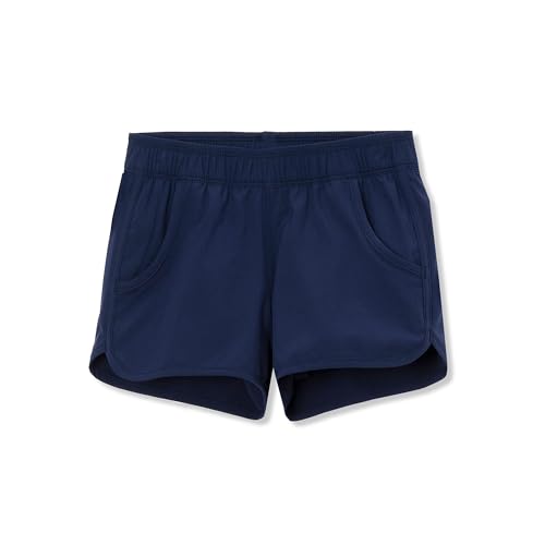 Lands' End Girls Swim Short Deep Sea Navy Kids Slim Large