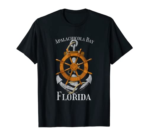 Apalachicola Bay Florida Vacation nautique Ancre marine T-Shirt