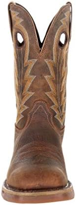 Rocky Men's Long Range Western Boot, Distressed Brown, 8 Wide | Image 2