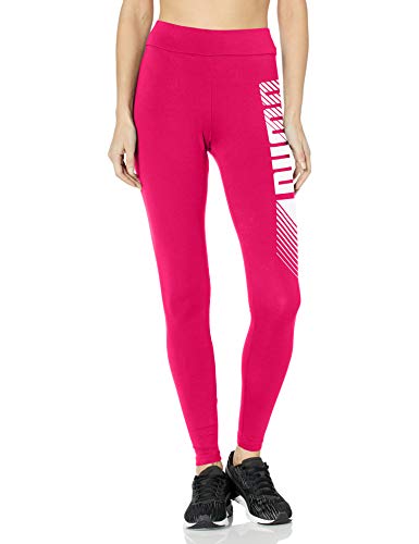 PUMA Women's Essentials+ Graphic Leggings, Bright Rose, XS