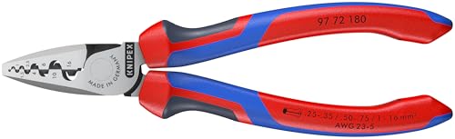 KNIPEX 97 72 180 Comfort Grip Crimping Pliers For Cable Links