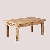 SKLUM Mesa de Centro Rectangular en Madera de Mango Taraz Madera de Mango 100 x 60 cm