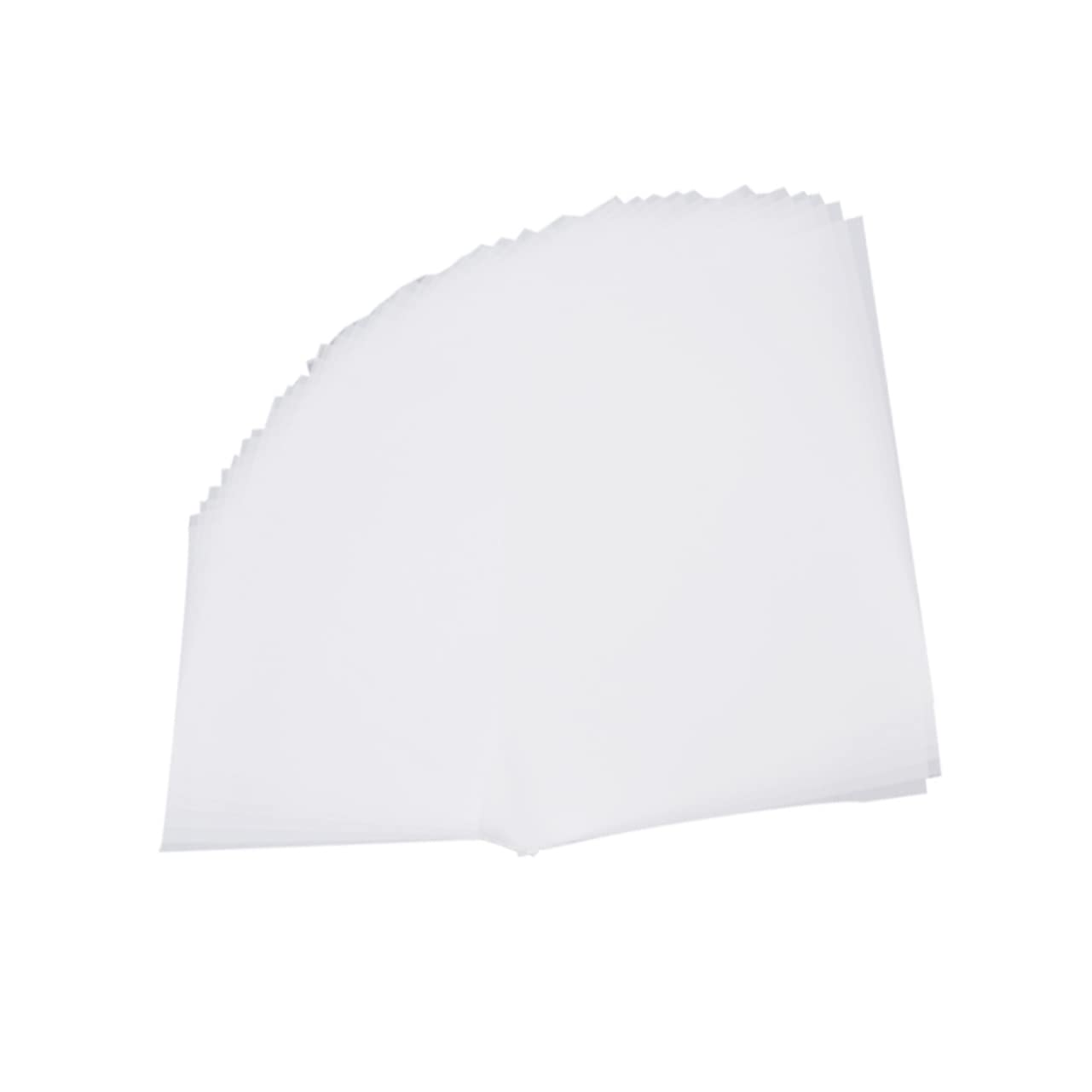 Housoutil 100pcs Translucent Tracing Paper Durable Copying Drawing Paper for Calligraphy Scrapbooking Smooth Writing with All Pens Transparent Vellum