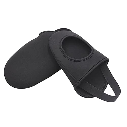 1 par de cubrezapatos para ciclismo de neopreno con calentador de dedos, cortaviento, para exteriores miniatura 1