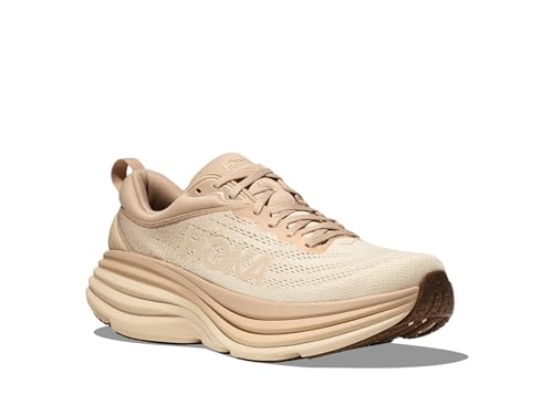 Hoka Men's Bondi 8 Sneaker, Shifting Sand/Vanilla, 13