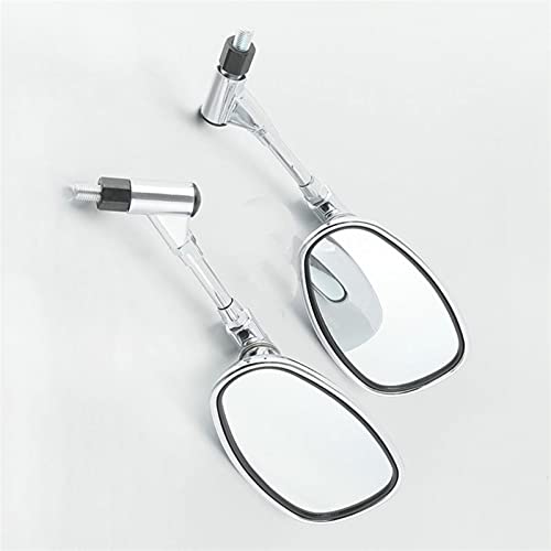 Espejos cromados de 10mm alta definición para motos chopper y cruiser Shadow VT1100