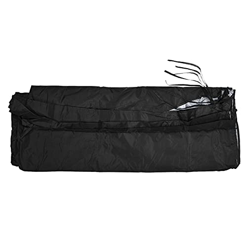 NinGYiYan Cubierta para parasol, protección UV, resistente a la decoloración, para pabellón al aire libre, tamaño 5,2 x 2 m (negro)