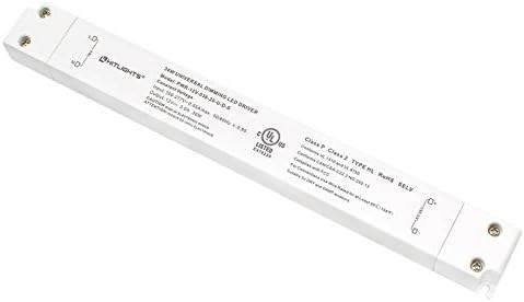 HitLights 36W Dimmable LED Driver, 120V AC to 12V DC Transformer, UL Listed