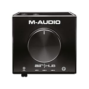 M-Audio AIR|HUB – USB / USB-C Desktop Monitoring Interface met Ingebouwde 3-poorts Hub en Softwaresuite