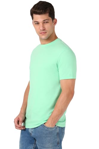 Image of Peter England Men's Cotton Regular Fit Crew Round Neck Tshirt