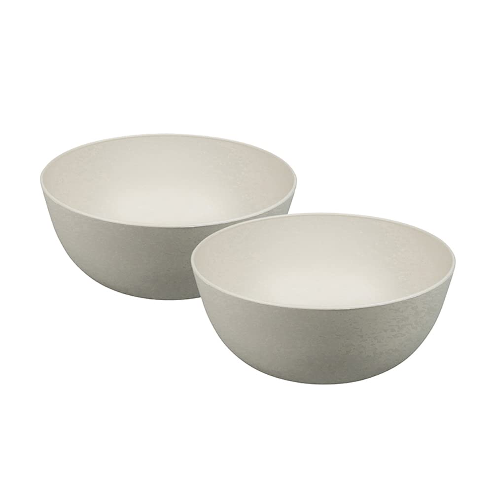 Zuperzozial Camping Tableware Bowl Boost Bowl 900 ml Coconut White (Pack of 2) Bowl Bioplastic C-PLA #1#1