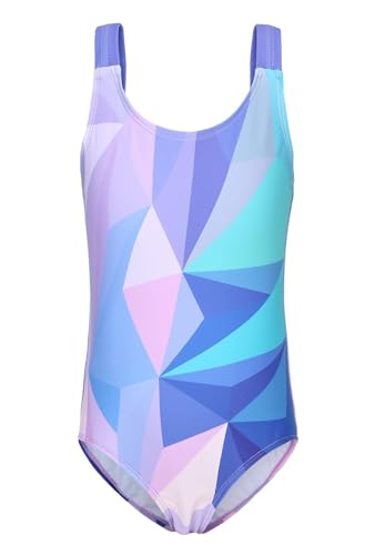 Image of Girls One Piece Swimsuits Tie Dye Bathing Suit for Girls Hawaiian Swimwear 3-16 Years