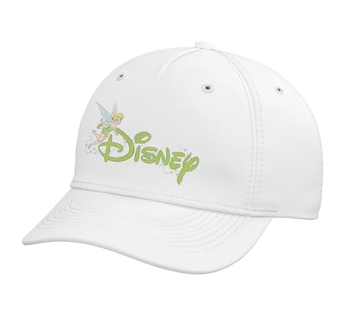 Disney Script Logo Tinker Bell Trip & Vacation Matching Adjustable Printed Baseball Hat White
