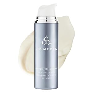 COSMEDIX Peptide-Rich Defense Face Moisturizer – Hydrating Face Lotion with Broad Spectrum SPF 50 Sunscreen for Dark Spots, Fine Lines & Wrinkles – Facial Skin Care for Softer & Smoother Skin