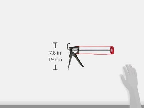 KS Tools 980.1055 Kartuschenpistole Skelett 9 Zoll für 310ml Kartuschen, 1 Fã¼Hrungsschiene