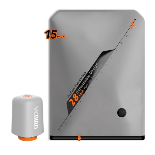 Rechargeable Wireless Pump Travel Storage Bags Set - 15 Pack